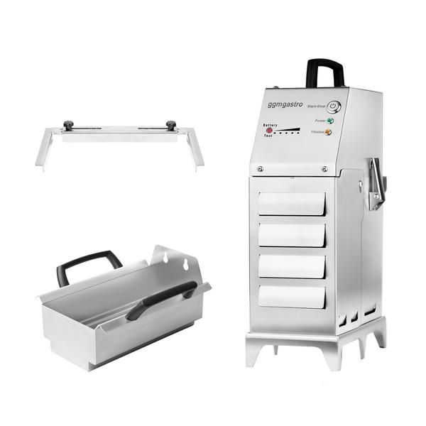 Filtro de óleo de fritura sem fio portátil - 160x260x387mm - 30L/minuto - Aço inoxidável - com bateria incluída - compatível com fritadeiras até 12L