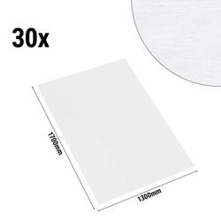 (30 sztuk) Adamaszkowy obrus Tessin Atlas – 130 x 170 cm – biały