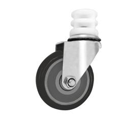 Jeu de roulettes pour rayonnages en acier inoxydable de la série ERP