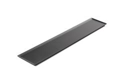 Displaybricka - Melamin - 600x105x8 mm - Svart