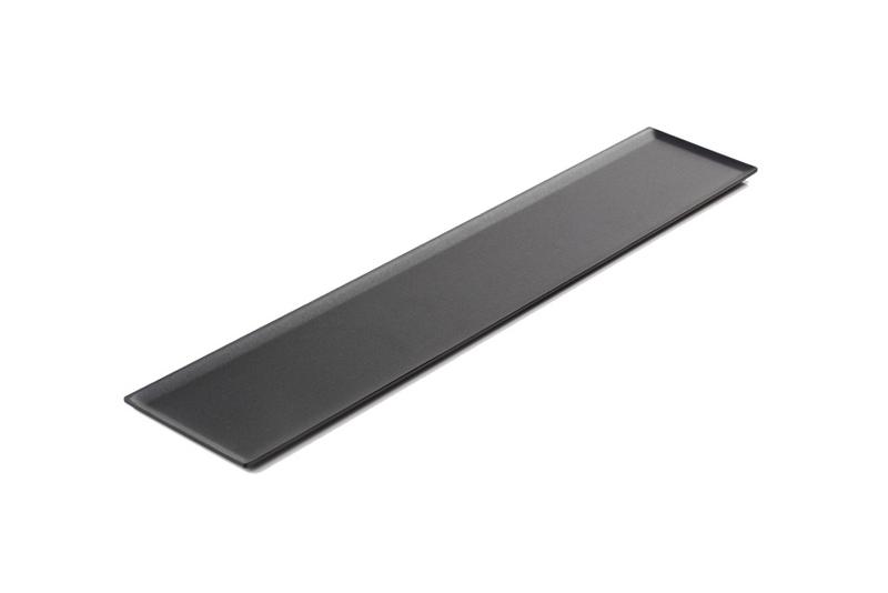 Plateau de pâtisserie et de présentation – plastique – 600 × 105 mm – Noir