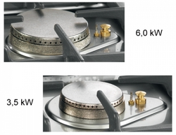 Cuisinière à gaz - 9,5 kW - 2 Brûleurs