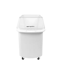 Un Arabası - 102L - Gıda Uyumlu Polipropilen - Kapaklı - Tekerlekli - 420x750x710mm