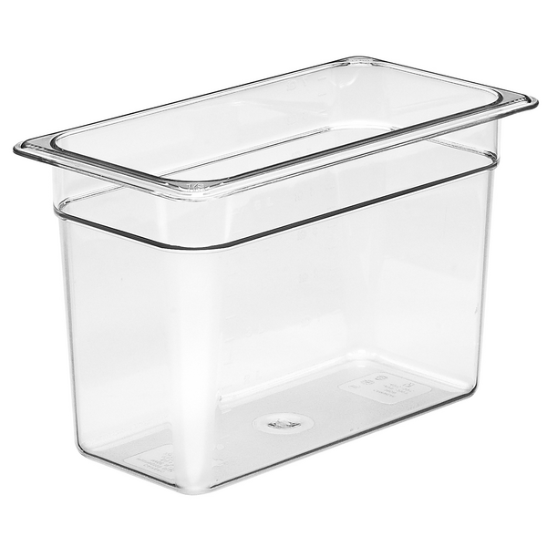 (6 piezas) CAMBRO | Contenedor GN policarbonato Camwear® 1/3 - transparente - profundidad 200 mm