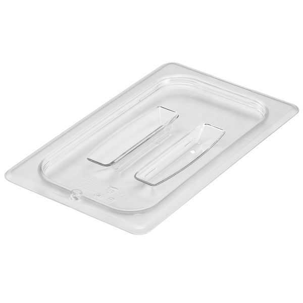 (6 piezas) CAMBRO | Camwear® policarbonato GN tapa 1/4 - con asa - transparente
