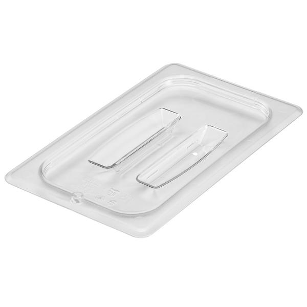(6 pieces) CAMBRO | CAMWEAR® Gastronorm GN 1/4 Pan Lid – Clear Polycarbonate – With Handle
