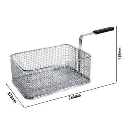 سلة لقلاية البطاطس - 15 L | 280x270x115mm - ستانلس ستيل | مقبض بلاستيك - متوافق مع GFB479T-15 & GFB879T-15+15