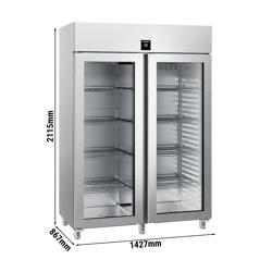 LIEBHERR | Hűtőszekrény rozsdamentes acél PERFECTION - 1096 liter - GN 2/1 - rozsdamentes acél belső - 2 üvegajtóval