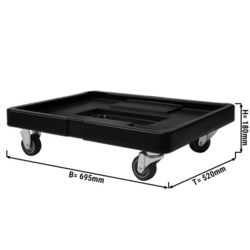 Carro de transporte para cajas térmicas - 60 x 40 cm