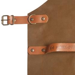 (6 Stuks) KARLOWSKY | Leren Slabbenschort - Caramel