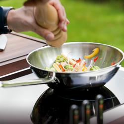 DEMEYERE | APOLLO 7 - Wok a fondo piatto - Ø 300mm - Acciaio inox