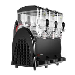 Mașină de granita PROFESIONALĂ - 3 x 12 litri - 1,15 kW - Negru