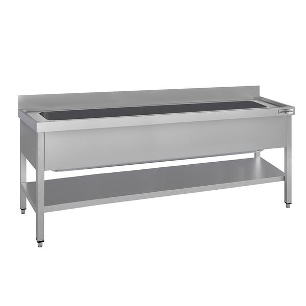 Pot sink ECO - 2000x700mm - with undershelf & 1 basin