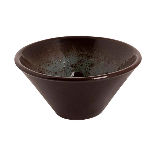 (48 sztuk) TURKEY – miska – średnica 80 mm, pojemność 50 ml – brązowo-niebieska