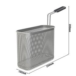 Pasta Boiler Basket 1/3 PREMIUM - Single Handle - Stainless Steel - For Lorenzo 600