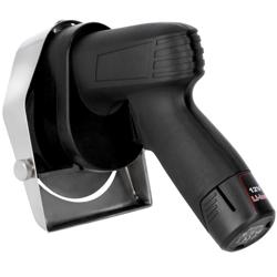 Draadloos Kebabmes Professioneel - Capaciteit: 60kg/dag - incl. glad snijmes Ø100mm, 2 accu’s, oplader, slijpsteen, schroevendraaier