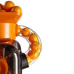 Elektrische Orangenpresse - mit automatischer Fruchtzufuhr & regulierbarem Ablasshahn - Orange