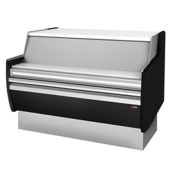 Comptoir de caisse - 1310 mm - avec éclairage LED - Standard avec panneau frontal noir        