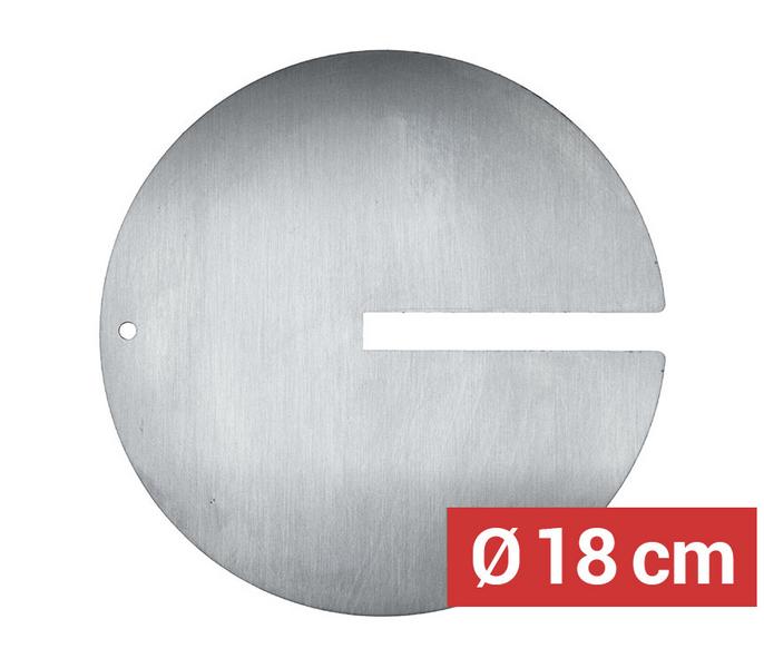 Płyta  na mięso do szpikulców dla kebaba z otworem - Ø 18 cm	