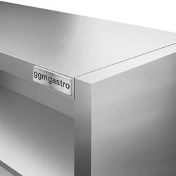 RVS wandkast ECO - 1800x400x650mm - open
