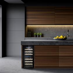 Commercial Wine Fridge - Stainless Steel Door - Dual Zone - 100L - max. 33 bottles