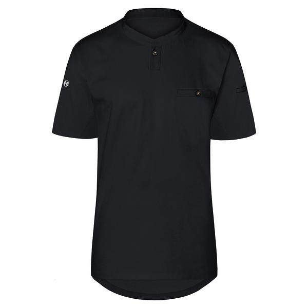 (6 stuks) KARLOWSKY | Korte Mouw Heren Werkshirt Performance - Zwart - maat: M