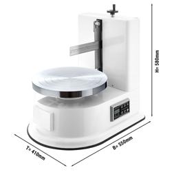Cake smoothing machine – Ø360 mm Turntable - 40–180 RPM - 60 W - White