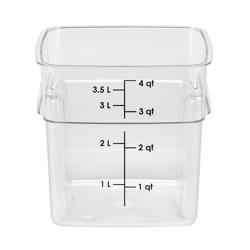 (6 Stück) CAMBRO | CAMWEAR® -  FreshPro Behälter - 3,8 Liter- Transparent