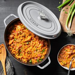STAUB | LA COCOTTE - طنجرة كوكوت - بيضوية - 290 مم - حديد زهر - رمادي غرافيت