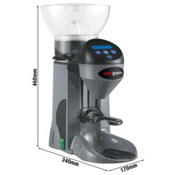 Ipari Kávéőrlő - 1 kg - 77 dB - Automatikus adagolás - Szürke