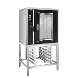 Bakkerij elektrische combisteamer - Touch - 10x EN 60x40 - incl. onderstel met bakplaathouder & wassysteem