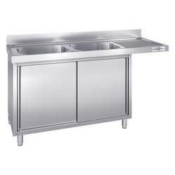 Armoire lave-vaisselle - 1600x700mm - avec 2 bacs à gauche