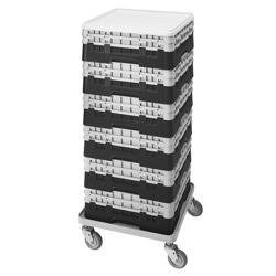 CAMBRO | CAMRACK® - Basis spoelmand 1/1 - met 2 verlengstukken - 500x500mm - Zwart