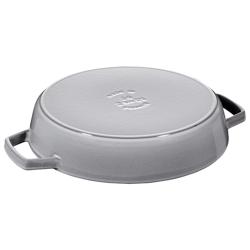 STAUB| Round Enameled Cast Iron Skillet Frying Pan – No Pour Spout