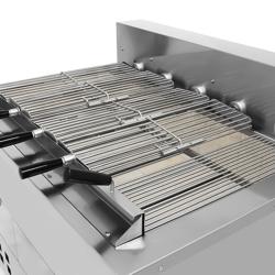 Houtskoolgrill - voor Adana- en shish kebab - voor 5 automatische draaispiesen - 1200mm