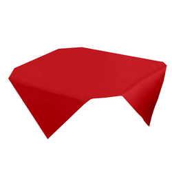(2 stuks) Damast overtrek Wenen - 100 x 100 cm - Vuurrood	 