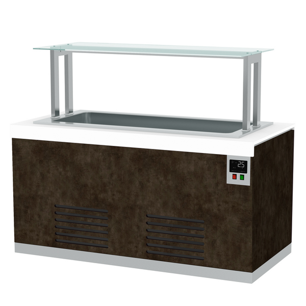 Koud buffet toonbank PRAG - 1400mm - met koelbak - voor 3x GN 1/1