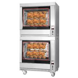 Électrique Rôtissoire à poulets Verticale - 14 broches - 20kW - avec pour jusqu’à 84 poulets