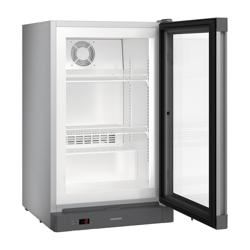 LIEBHERR | Congélateur encastré - 93 litres - Avec 1 porte en verre - Argent       