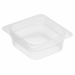 (6 sztuk) CAMBRO | Pojemniki GN z polipropylenu 1/6 – mleczne – wysokość: 65 mm  