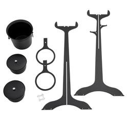 Support pour seau à champagne - Acier inoxydable - Hauteur:720mm - Noir