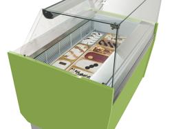 Mostrador de helados -1,31 × 0,92 m - verde claro