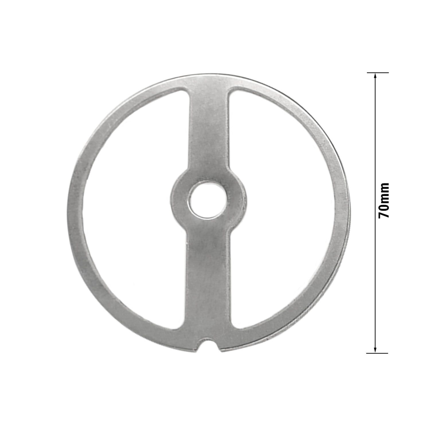 Cutting Plate - Sausage Filler Guide - #12 - 73x71x17mm - 2 holes - compatible with FWH85, FWFC550
