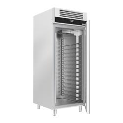 Armoire pâtissière négative en acier inoxydable AISI 304 PREMIUM - EN 600x400 - avec 1 porte & Glissières & 14 paires de rails en acier inox
