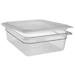 (6 piezas) CAMBRO | Tapa GN polipropileno Camwear® 1/2 - hermética - lechosa