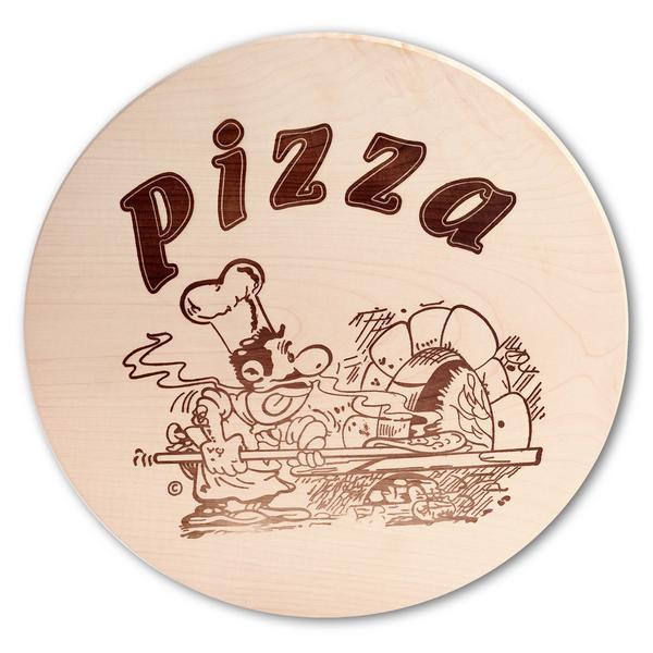 Pizza plate made of maple wood - Ø 300mm