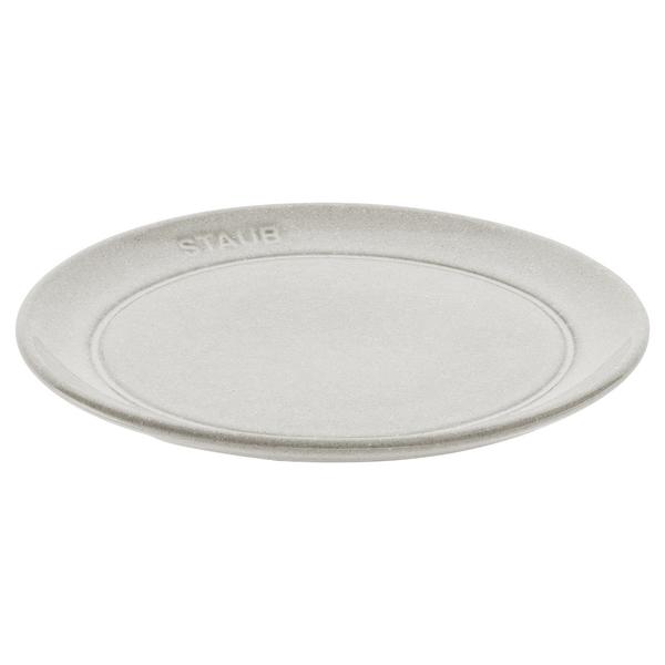 STAUB | Dining Line Ceramic Flat Plate – Ø 15 cm - White Truffle