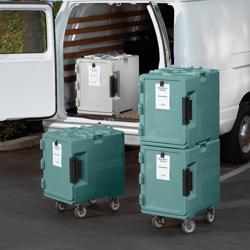 CAMBRO | ULTRA PAN CARRIER® - Contenitore termico da 57 litri - per 4x contenitori GN 1/1 - Blu ardesia