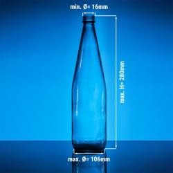 Cesta para botellas - 500x500x285mm - para 16 botellas - compatible con GSH360