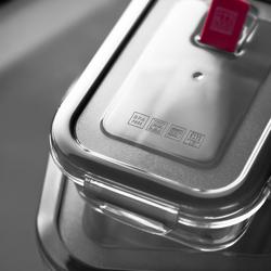 ZWILLING | Gusto Rectangular Borosilicate Glass Food Container – 170×125×65 mm - Airtight, Leakproof